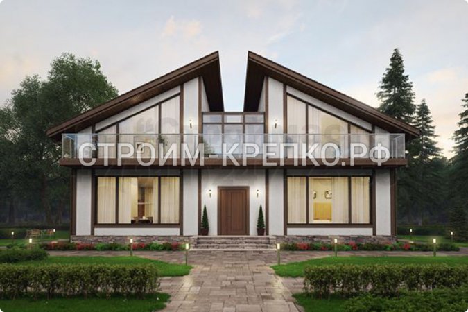 Проект газобетонного дома С-007_1