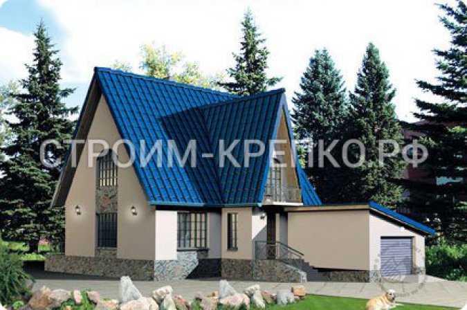 Проект газобетонного коттеджа №2475