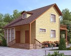 Проект каркасного двухэтажного дома №403