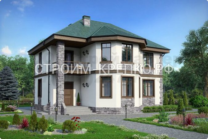 Проект газобетонного дома С-009_1